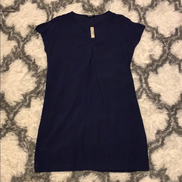 NWT Madewell Navy Short Sleeve Shift Dress, S - Picture 4 of 4